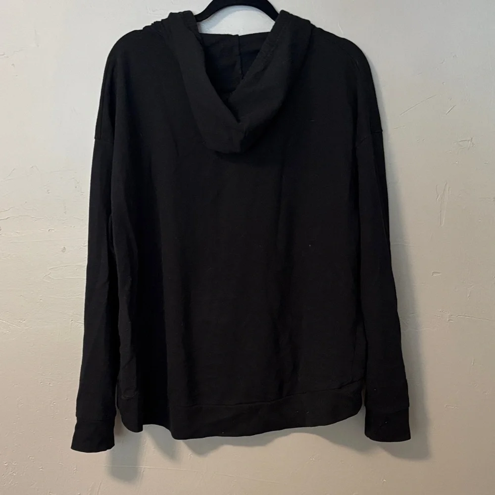 Wild Fable Black Sweatshirt with White Details - Picture 3 of 3